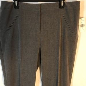 - Tahari, Arthur S. Levine grey slacks slim pant